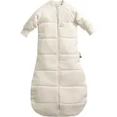 ErgoPouch Jersey Slaapzak met mouwen - 2,5 Tog - Slaapzak baby - Slaapzak - Slaapzak 80 cm - Oatmeal Marle