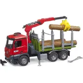 BRUDER Auto Vrachtwagen MB Arocs Met Bomen