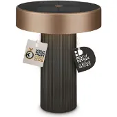 Briloner LED tafellamp Poga, antraciet/brons, IP44 dimbaar, zwart, Kunststof, Modern