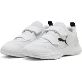 Puma Varion 3 V junior imitatieleren voetbalschoenen - wit/zwart Jongens/Meisjes Imitatieleer - maat 30