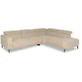 Bommel Wonen Hoekbank Scala - 2,5-zits + ottomane - stof Milan Mink