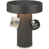 Briloner LED tafellamp Poga, antraciet, kunststof, IP44 dimbaar, zwart, Kunststof, Modern