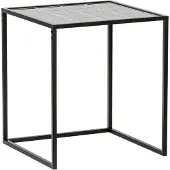 Profijt Meubel - Bijzettafel Ciney 44 cm vierkant zwart - Frame