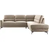 Profijt Meubel - Hoekbank rechts Mirtho - Taupe - leer