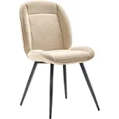 Profijt Meubel - Eetkamerstoel Domeno - Beige - Bouclé - 4 Poten