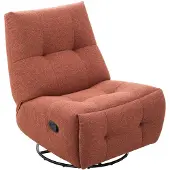 Profijt Meubel - Relaxfauteuil Redan - Bruin - Fijne weefstof - Ronde voet