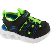SKECHERS Open schoenen 'SOLA GLOW-HYPER-COAST' blauw / neongroen / zwart