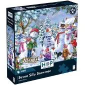 The House of Puzzles Seven Silly Snowmen Puzzel 1000 Stukjes