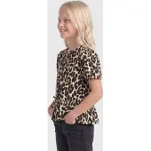 ONLY GIRLS Blouse ecru / bruin / zwart
