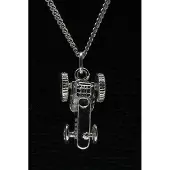 MOOYE ® - Collectie Zilveren Tractor ketting hanger - massief