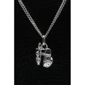 MOOYE ® - Collectie Zilveren Motor met zijspan ketting hanger - klein