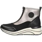 Remonte Boots 'Enkellaarsjes Plat' zwart
