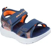 SKECHERS Jongens Microspec-Splash Sandalen Navy