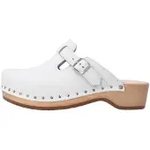 Berkemann Clogs 'Riemen-Toeffler' wit