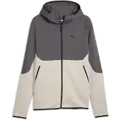 Puma Sportsweatvest beige / lichtgrijs / zwart