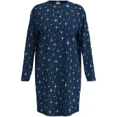 Mey Lange mouwen nachthemd Serie Polar Sky Deep Marine | Maat 44