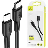 Usams U43 USB-C naar USB-C Kabel 100W PD Fast Charge 5A 1.2m Zwart