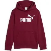 Puma Sweatshirt 'ESS No. 1' donkerrood / wit