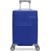 Bhppy Handbagage koffer 55x34x20 cm - Reiskoffer handbagage - TSA slot - 28L - Signature koffer Dazzling Blue