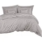 Darymex Bamboo beddengoed set, 160x200 cm, gestreept, grijs, 7-delig
