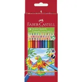 Faber-Castell kleurpotloden - driekantig - kartonnen etui à 24 stuks - FC-116544