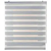 STORESDECO - Premium Duo rolgrodijn aluminium afwerking Grijs, 100x250 cm