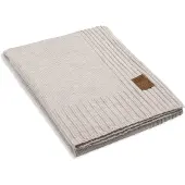 Knit Factory Uni Plaid - Beige - 160x130 cm