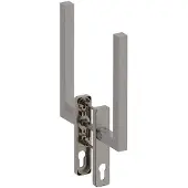 Hardbrass Hefschuifdeurgreep Geneve Dubbel PC69 | Inox
