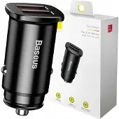 Baseus 30 Watt 2 Poort USB-A Auto Oplader