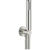 Crosswater MPRO Mike Pro Handdouche - met Houder Wandaansluiting - 1 Jet Stick Model - met Doucheslang - 150Cm Rv - RVS geborsteld PRO963V