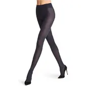 Falke Dovetail eenkleurig materiaal half ondoorzichtig 50 DEN panty dames blauw - maat S-M