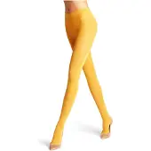Falke Pure Matt eenkleurig materiaal ondoorzichtig 50 DEN panty dames geel - maat XL