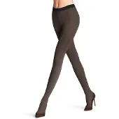 Falke Mystical Wave gedessineerd materiaal transparent 20 DEN panty dames zwart - maat S