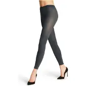Falke Cotton Touch eenkleurig katoen legging dames grijs - maat L