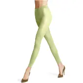 Falke Pure Matt eenkleurig materiaal ondoorzichtig 50 DEN legging dames groen - maat M-L