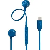 JBL Tune 305C - USB-C Oordopjes voor iPhone 15, 16 & 17 - Bedrade In-ear met Microfoon - Oortjes Bedraad - Pure Bass Sound - Android & Laptop - Blauw