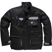 Portwest TX10 Texo Contrastjas, zwart, maat XL