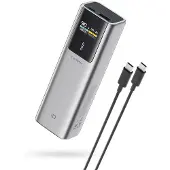 Cuktech Powerbank 10000mAh USB-C USB-A 150W - grijs