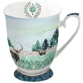 Ambiente beker "Deer Winterscene"