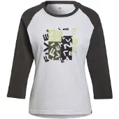Five Ten Gfx T-shirt Met 3/4 Mouw Wit XS Vrouw