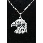 MOOYE ® - Collectie Zilveren Arend ketting hanger - kop