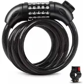 HBS Fietsslot H5-035 - Kettingslot Met 5-cijferige Code - 120 Cm