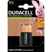Duracell Rechargeable 9V 170mAh batterijen, verpakking van 1