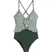 Bonprix Badpak met cut-out en volants 44