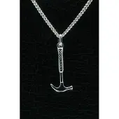 MOOYE ® - Collectie Zilveren Hamer ketting hanger - middel
