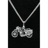 MOOYE ® - Collectie Zilveren Motor ketting hanger - 8