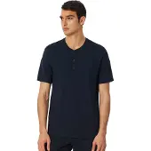 Schiesser Shirt ' T-Shirt - Mix + Relax ' nachtblauw