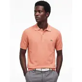 Lacoste Poloshirt oranje katoen normale fit