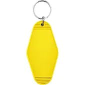 Combicraft Blanco Hunter hotel sleutelhanger 45x88mm geel - 5 stuks
