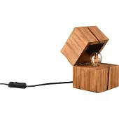 TRIO TREASURE - Tafellamp - Natuurlijk - incl. 1x E14 10W - Snoerschakelaar